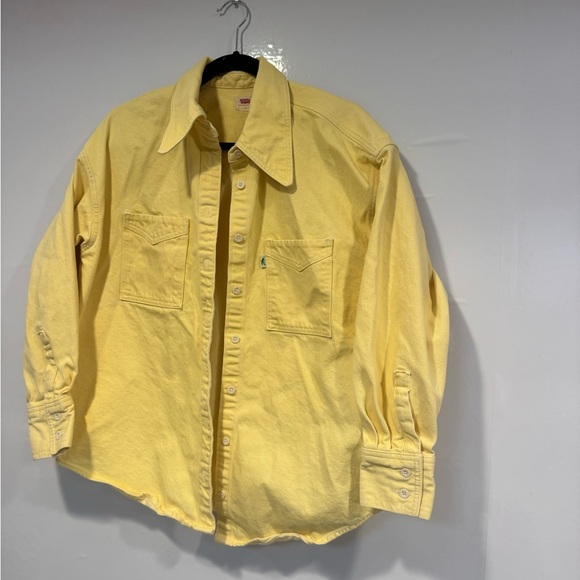 Butter yellow Levi denim jacket - Picture 2 of 5